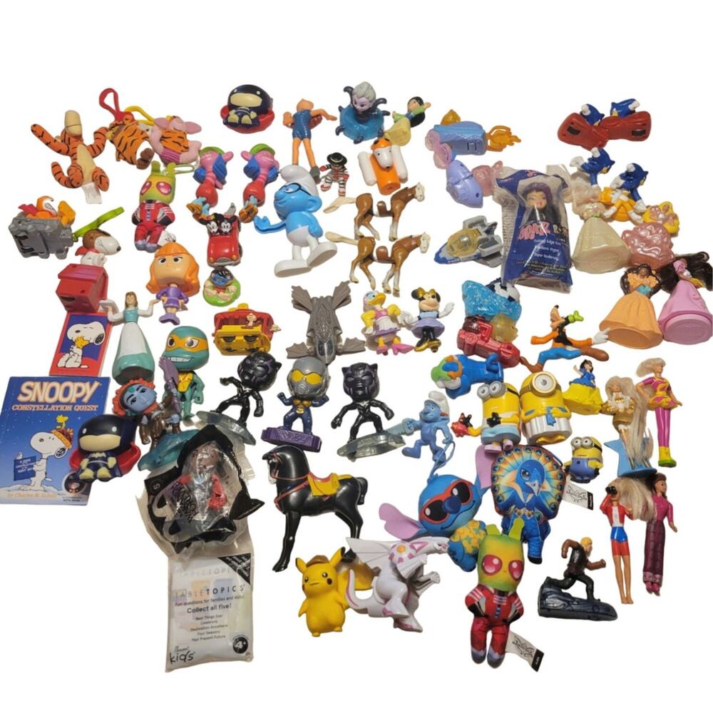 Lot of 68 Happy Meal Toys McDonald's & Other Restaurant Toys